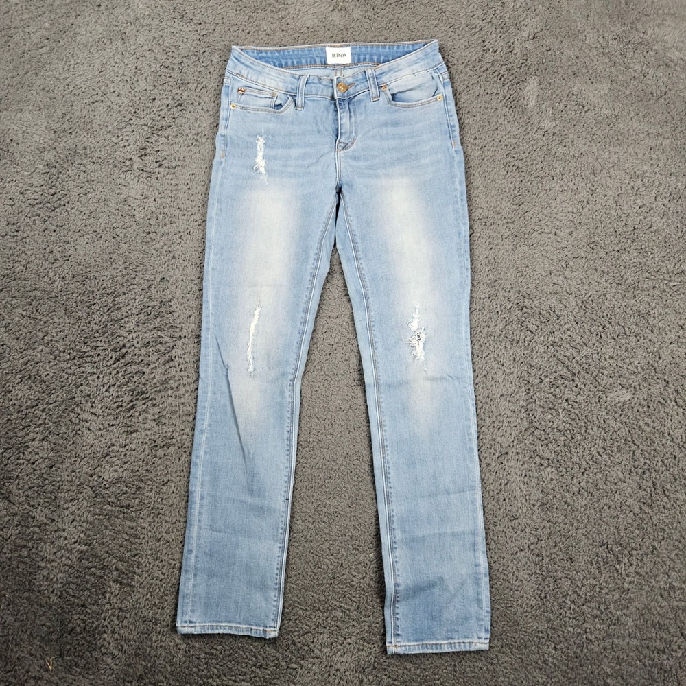 Hudson Jeans Womens Size 16 Light Wash Distressed Denim‎ Casual Everyday